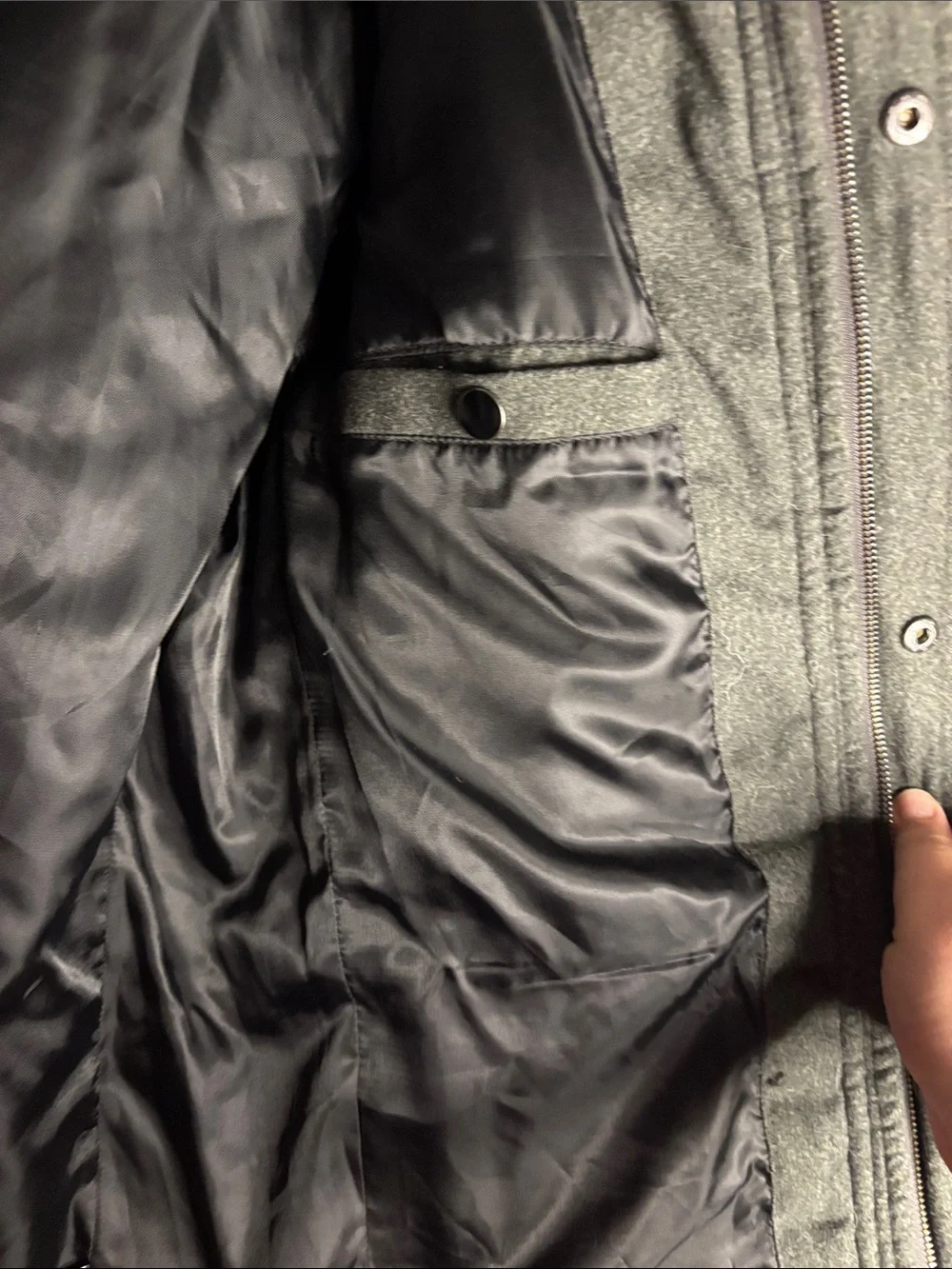 Apt. 9 Men's Dark Gray Quilted Puffer Jacket